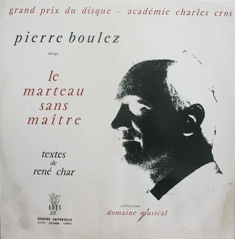 Le Marteau sans maître cover