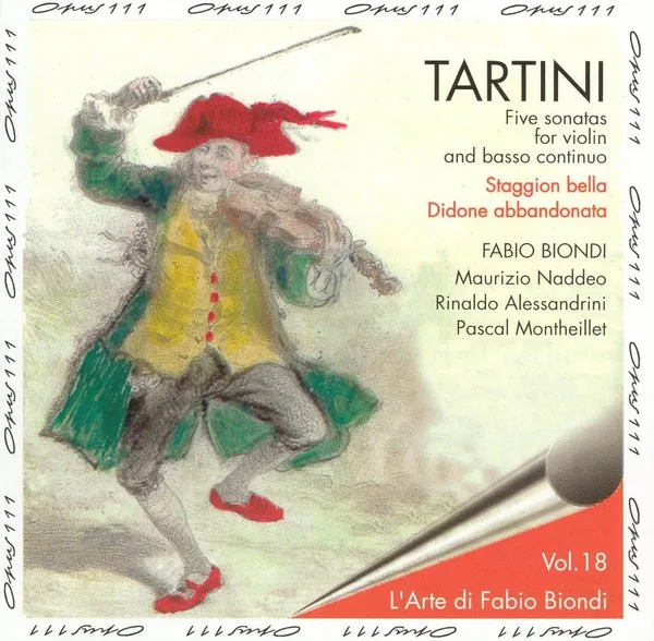 Tartini: Five Sonatas for violin and basso continuo cover