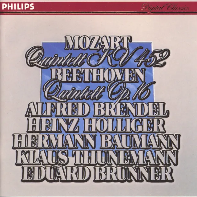 Mozart: Quintet, K. 452 / Beethoven: Quintet, op. 16 cover