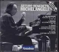 Arturo Benedetti Michelangeli, Ludwig van Beethoven, Johannes Brahms, Frédéric Chopin, Maurice Ravel 封面