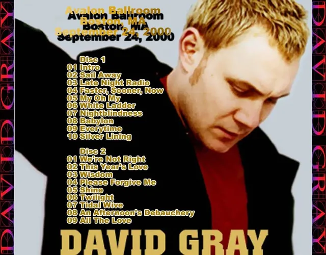 2000-09-24: Avalon Ballroom, Boston, MA, USA 封面