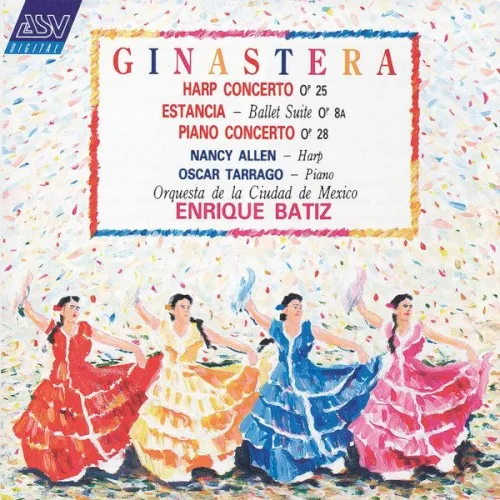 Harp Concerto, op. 25 / Estancia, Ballet Suite, op. 8a / Piano Concerto no. 1, op. 28 cover