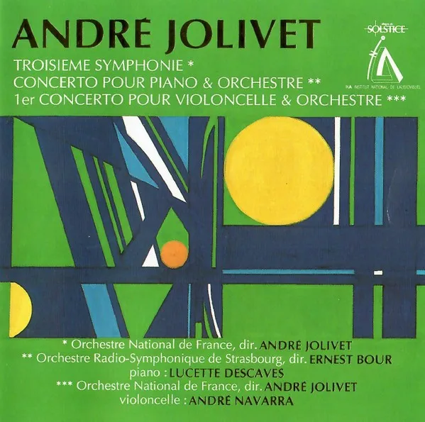 Troisième symphonie / Concerto pour piano & Orchestre / 1er concerto pour violoncelle & Orchestre cover