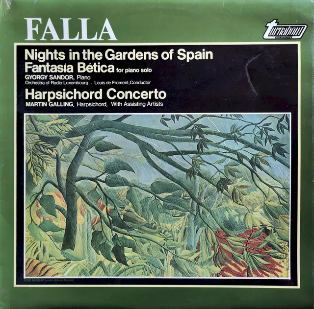 Nights in the Gardens of Spain / Fantasía bética for piano solo / Harpsichord Concerto 封面