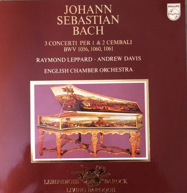 3 concerti per 1 and 2 cembali, BWV 1056, 1060, 1061 封面