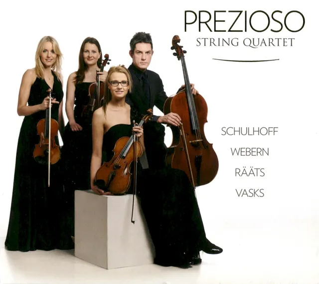 Schulhoff: Five Pieces for String Quartet / Webern: Langsamer Satz / Rääts: Concerto for Chamber Orchestra, op. 16 / Vasks: String Quartet no. 4 封面