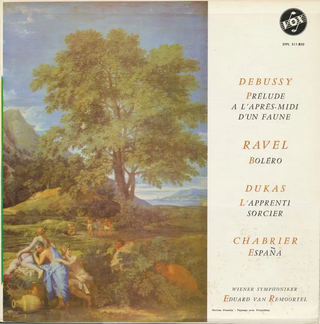 Debussy: Prélude à l'après-midi d'un faune / Ravel: Boléro / Dukas: L'Apprenti Sorcier / Chabrier: España 封面