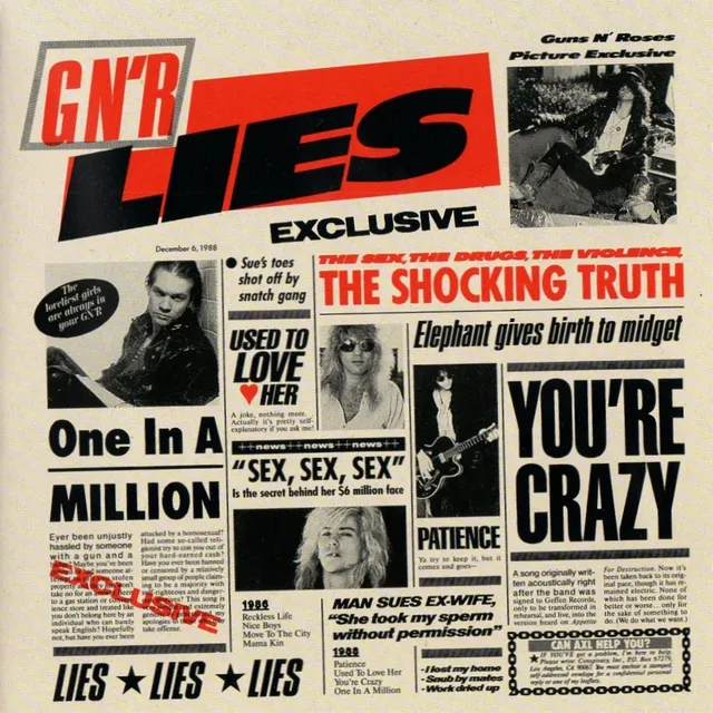G N’ R Lies 封面