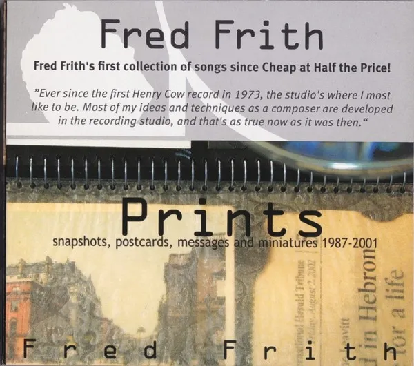 Prints: Snapshots, Postcards, Messages and Miniatures 1987-2001 封面