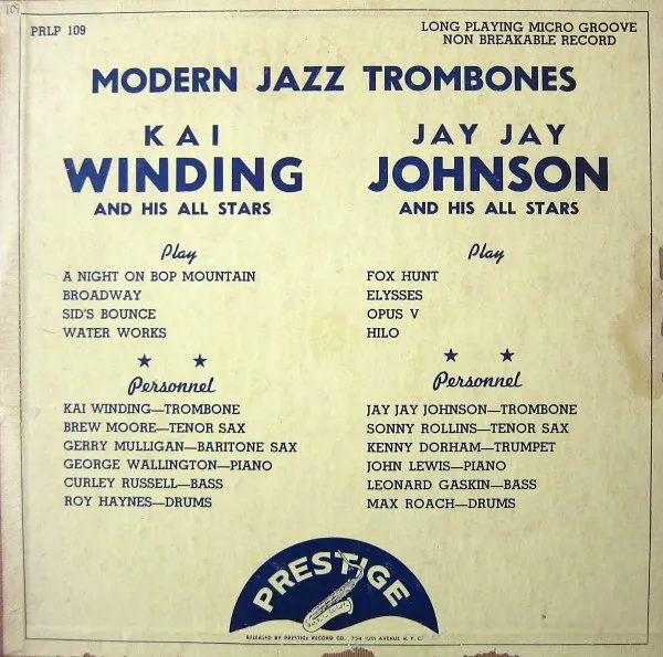 Modern Jazz Trombones 封面