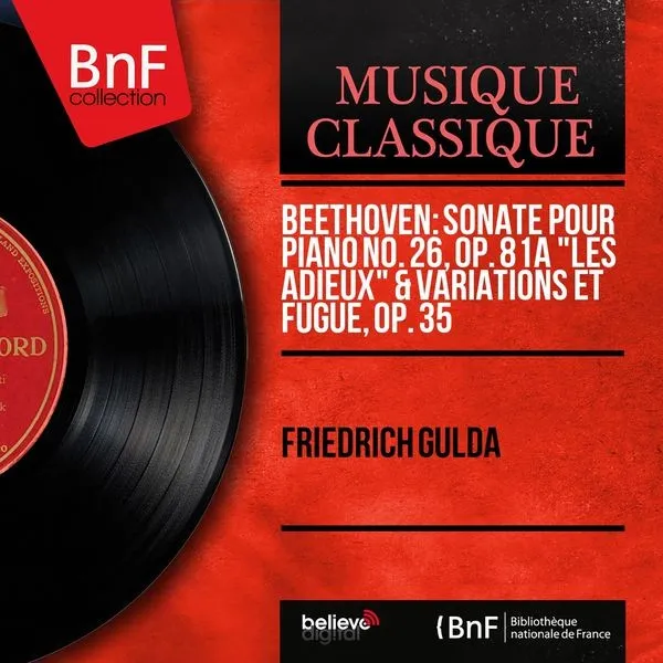 Sonate pour piano no. 26, op. 81a "Les adieux" / Variations et fugue, op. 35 封面