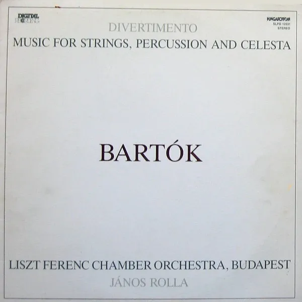 Music for Strings, Percussion and Celesta / Divertimento 封面