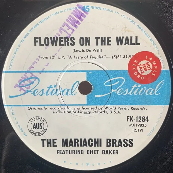 Flowers on the Wall / Tequila cover