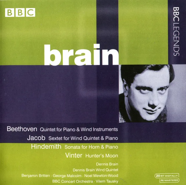 Beethoven: Quintet for Piano & Wind Instruments / Jacob: Sextet for Wind Quintet & Piano / Hindemith: Sonata for Horn & Piano / Vinter: Hunter's Moon 封面